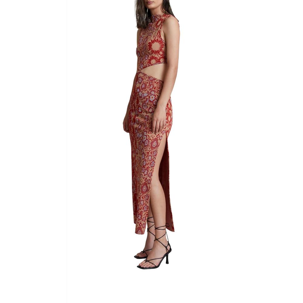 NEW BEC + BRIDGE phoenix dress in beige/red - Picture 2 of 3